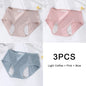 3PCS/set Women's menstrual briefs large flow postpartum water absorption leakproof briefs women's pure cotton menstrual briefs