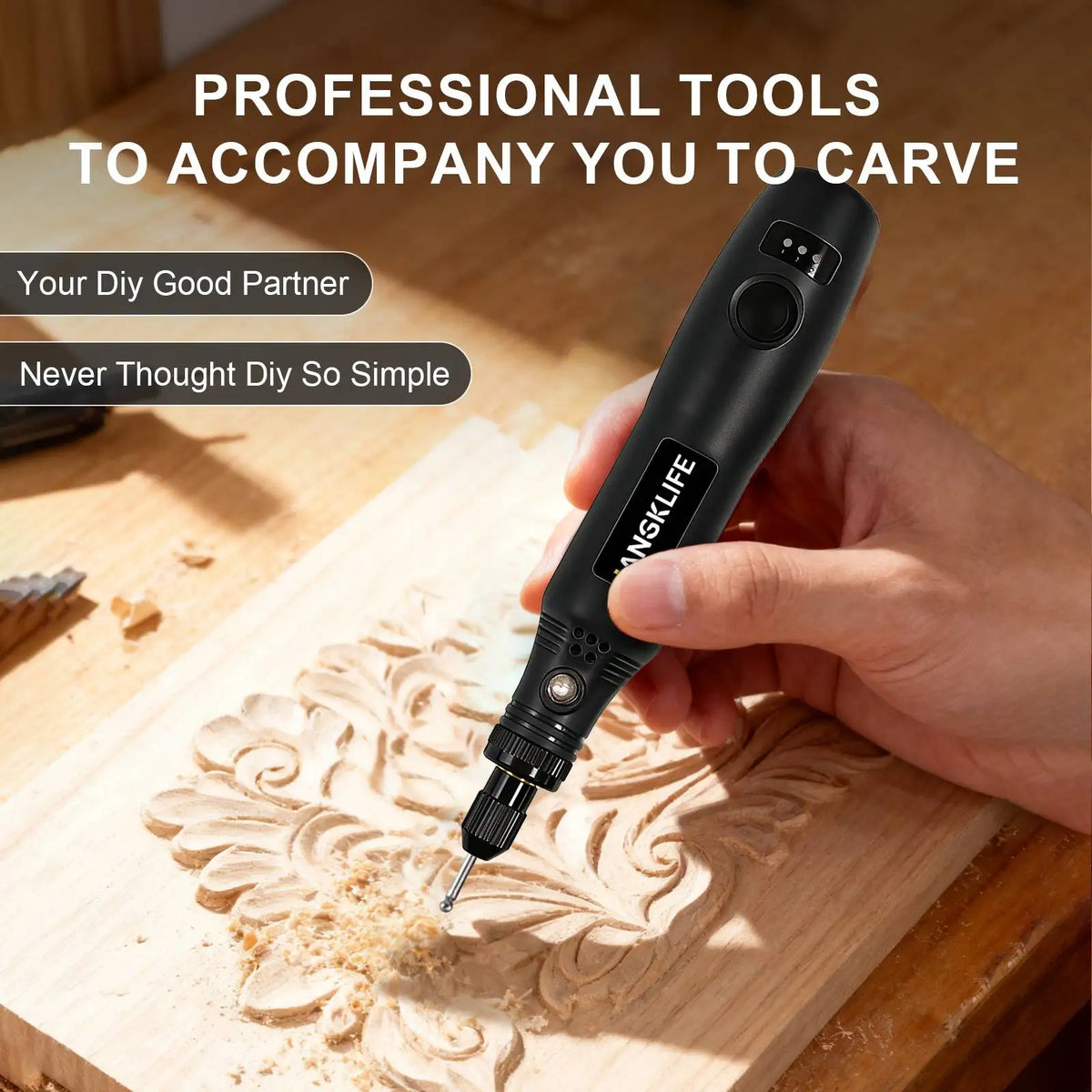 JANGKLIFE USB Cordless Rotary Tool Kit Woodworking Engraving Pen DIY For Jewelry Metal Glass Mini Wireless Drill
