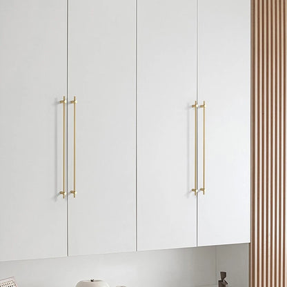 Brass long handle Nordic pure copper modern pulls simple gold light luxury pulls cabinet adjustable long handle cabinet handle