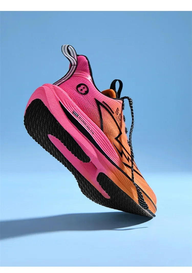 Brand Men's Carbon Plate Running Shoes Soft Cushion Shock Absorbing Sports Shoes Unisex Sneakers Light Anti-Slip Training Shoes