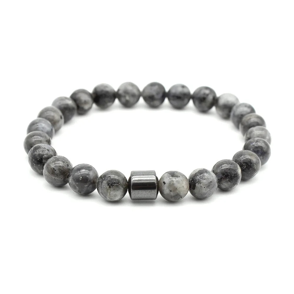 Tiger Eyes Natural Stone Beads Handmade Men Magnetic Hematite Accessory Bracelets for Boyfriend Father Gift