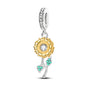 Original 925 Sterling Silver Charm Beads Clover Sunflower Tulip Carnation Pendant For Women Jewelry Fashion Gift