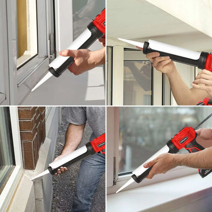 Electric Glue Gun Glass Glue Caulking Gun 4 Speeds Cordless Doors and Windows Electric Sewing Glue Tool for Makita 18V Battery