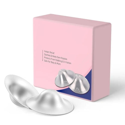 Hot Soothing Nipple Shields Silver Healing Breastfeeding Essentials Original Easy to Use Nipple Covers Breastfeeding for Any Mum