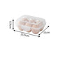 Egg Holder Plastic Egg Storage Box Egg Organizer for Fridge Portable  Tray with Lid for Refrigerator Camping Hiking Outdoor