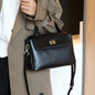 Genuine Leather Top Handle Crossbody Bag for Women Vintage Oil Wax Leather Shoulder Bag Small Luxury Designer Satchel Handbag
