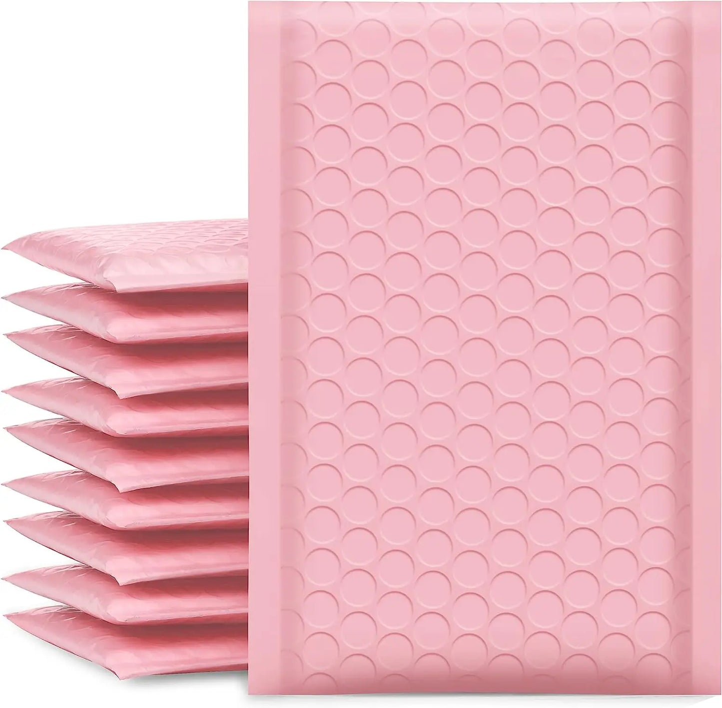 50-10PCS Black/Pink/White Bubble Mailers Delivery Package Packaging Small Business Supplies Bubble Envelopes Packing Bag Mailer