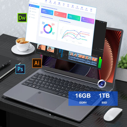 Ninkear A15 PLUS Laptop 15.6" IPS FHD AMD Ryzen 7 5825U Notebook 16G DDR4 +1TB SSD WIFI 6 Windows 11 PRO Office Computer