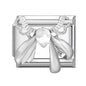 Y2K Butterfly Bow Knot Heart Star Moon Zircon Daisy Cross Italian Charm Links Fit 9mm Stainless Steel Bracelet DIY Making Gifts