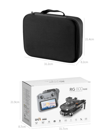 RG800 MAX GPS Drone Professional 8K Camera Aerial FPV Brushless Avoiding Obstacle 5G Relay transmission Screen RC Security Drone
