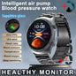 Sapphire Glass AMOLED Blood Pressure Smart Watches ECG Blood Oxygen Blood Pressure Air Pump Sport Health Tracking Smartwatch NFC