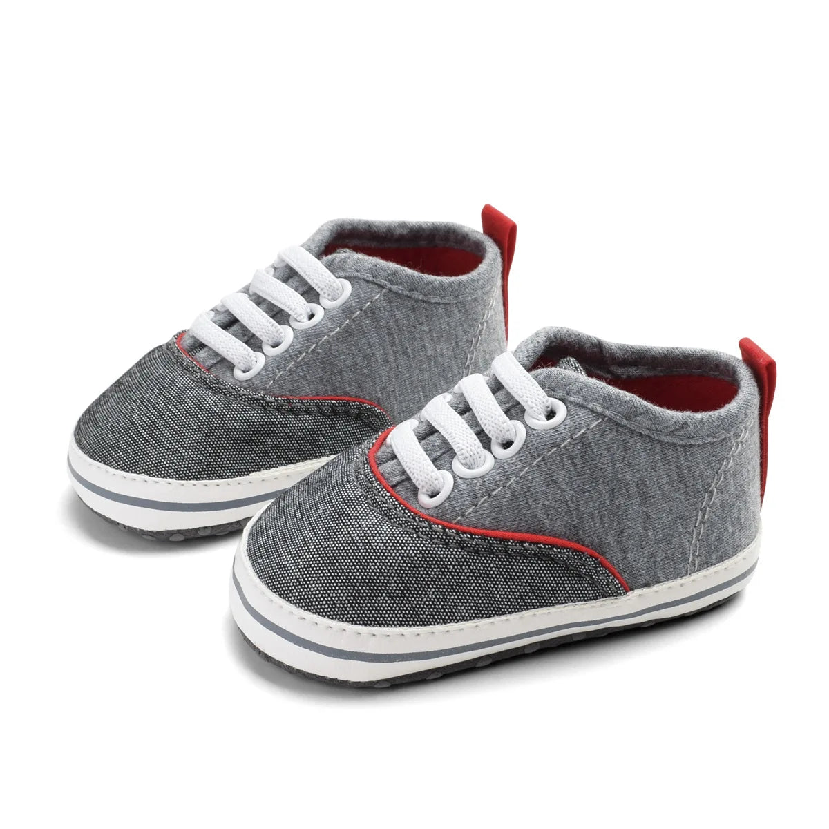 Infant Babies Boys Girls Shoes Soft Sole Canvas Solid Footwear For Newborns Toddler Crib Moccasins Letter Print Anti-Slip Shoes