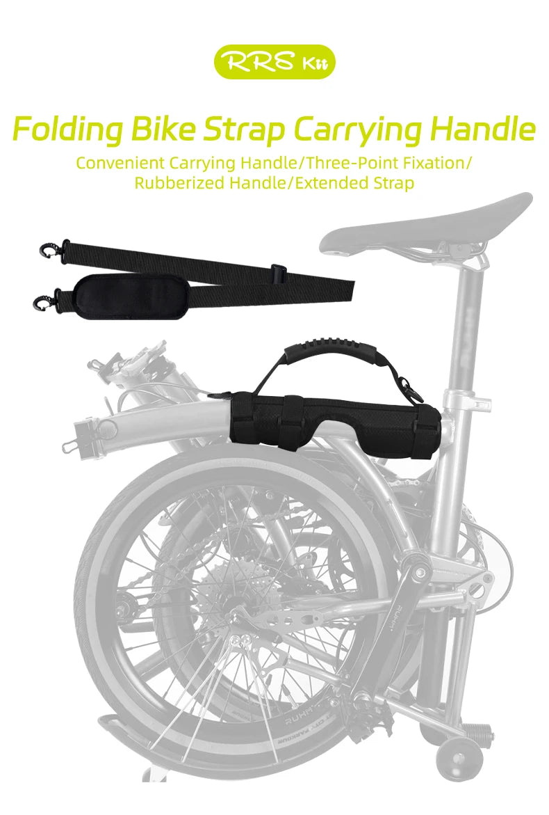 Folding Bicycle Carrier Handle Hand Grip For Brompton Cycling Bicycle Frame Carry Shoulder Strap Bicycle Accessories