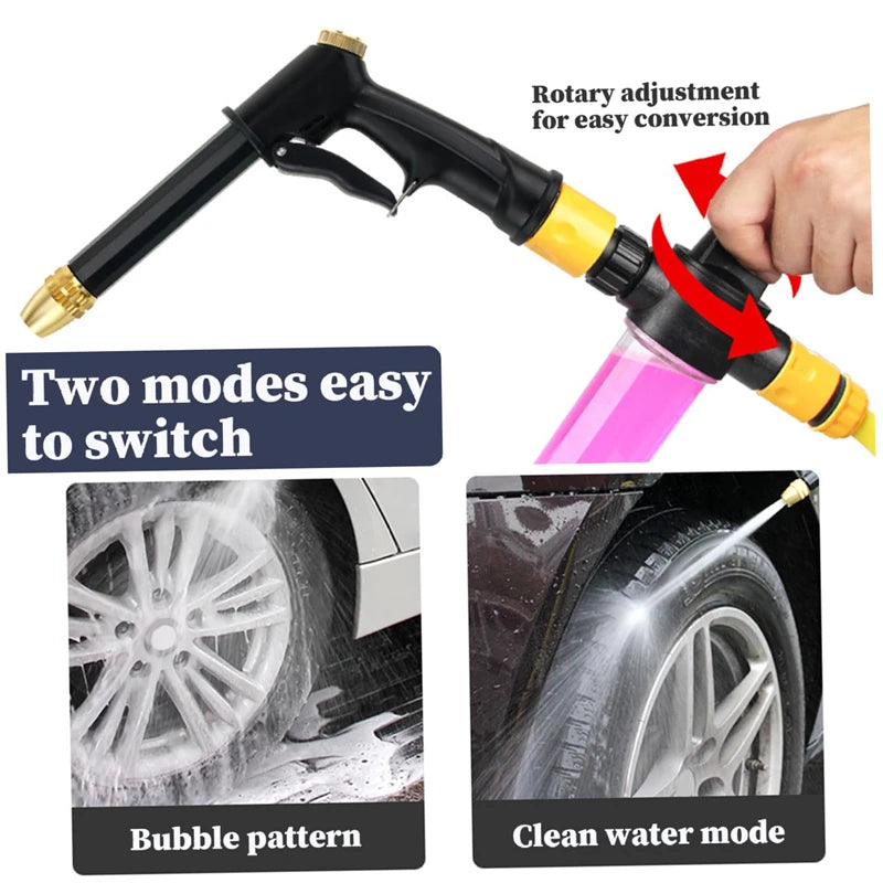 1/2/3pcs High Pressure Water Gun Car Washing Garden Watering Hose Nozzle Sprinkler Foam Jug Water Faucet Joint Quick Connector