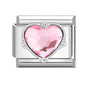 Zircon Star Heart Bow Moon Cherry Moon Italian Charm Links Fit 9mm Stainless Steel Bracelet Women Jewelry DIY Making Gifts