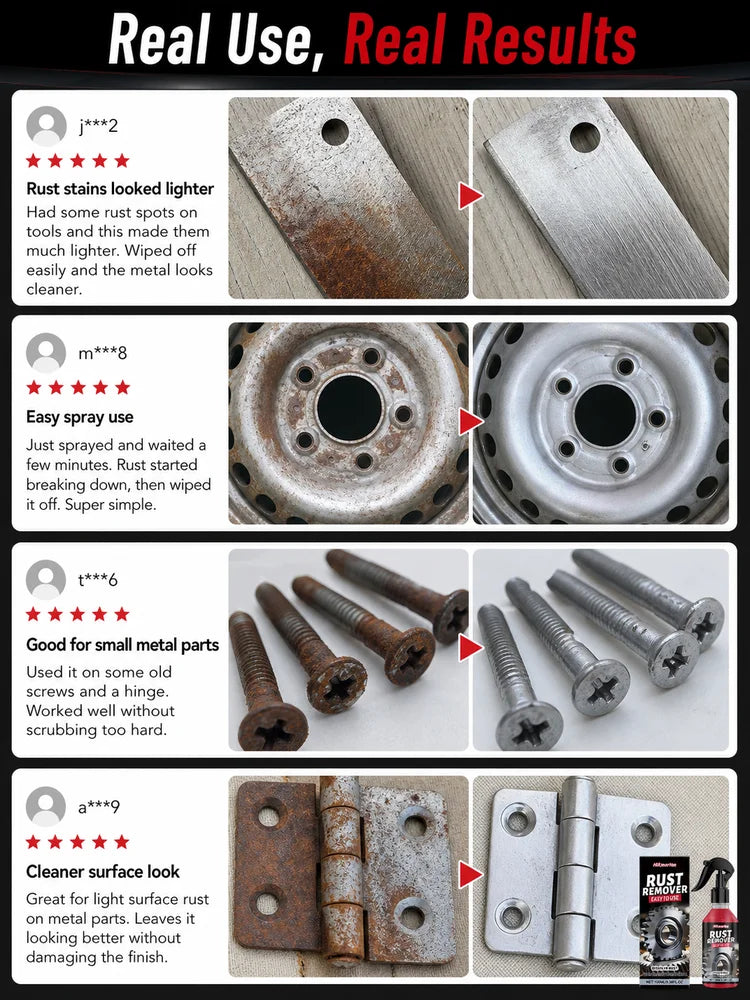Multi Purpose Rust Converter Spray Lubricant and Degreaser for Rims Chains Metal Surfaces Cleaner Vehicle Supplies