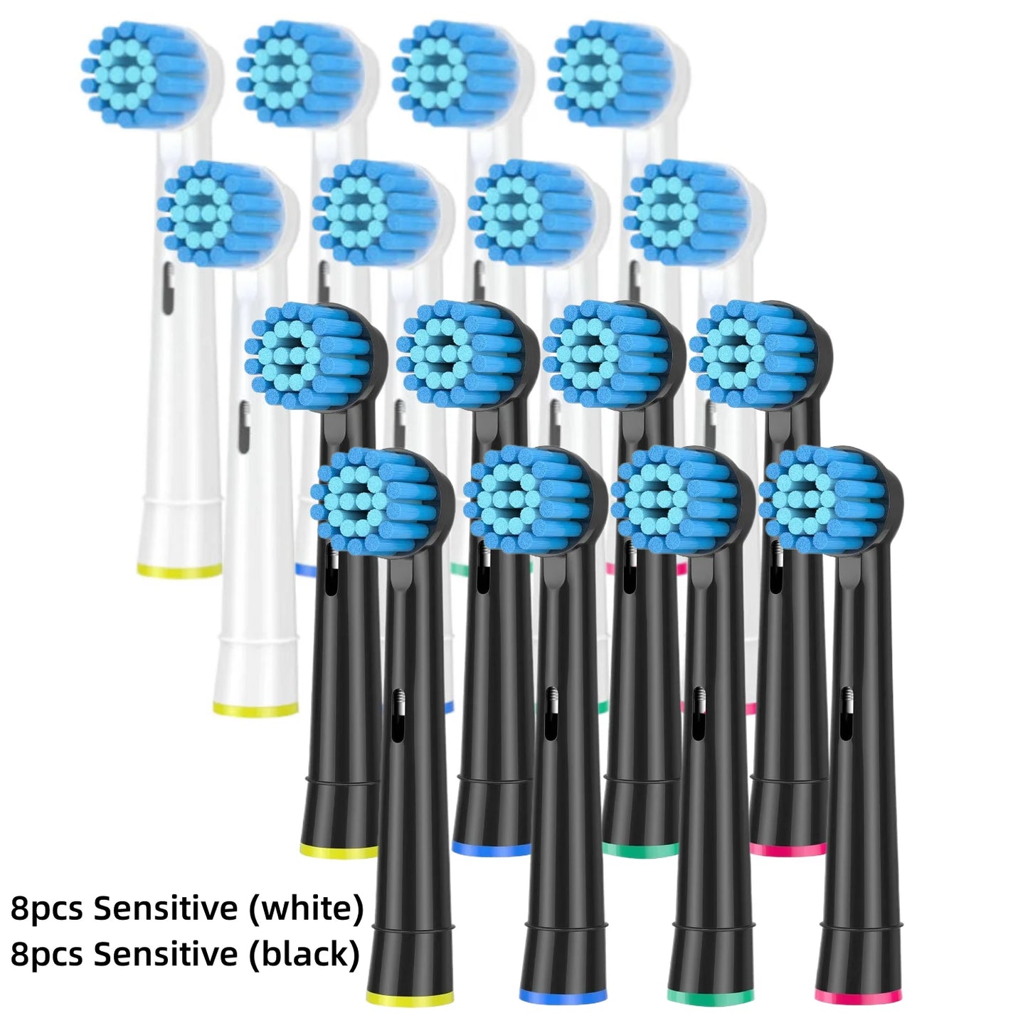 Soft Sensitive Replacement Brush Heads for Oral B Braun Electric Toothbrush Gentle and Comfortable Brushing for Sensitive Gums