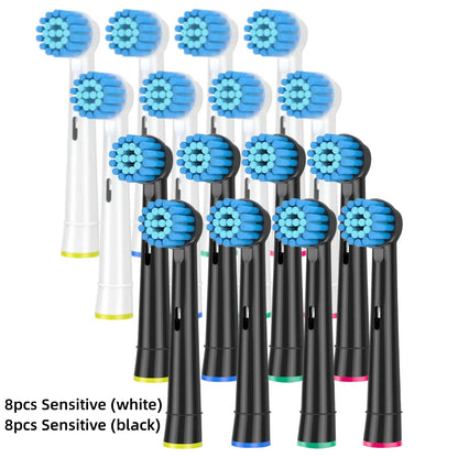 Soft Sensitive Replacement Brush Heads for Oral B Braun Electric Toothbrush Gentle and Comfortable Brushing for Sensitive Gums