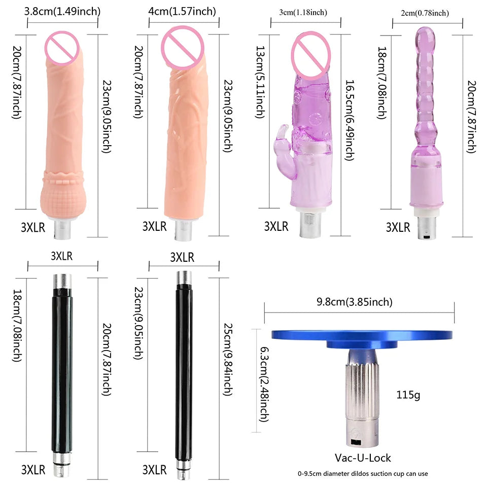 FREDORCH Upgraded Sex Machine for Women with Dildos Automatic Masturbation Machine Pump Gun Love Machine Couple Sex Toys