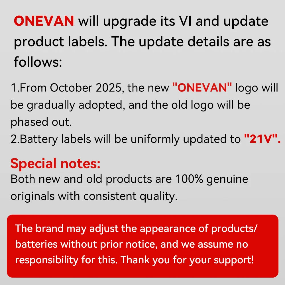 ONEVAN 500N.M Brushless Electric Impact Wrench Handheld Cordless Electric Screwdriver Wrench Power Tool With Lithium-Ion Battery