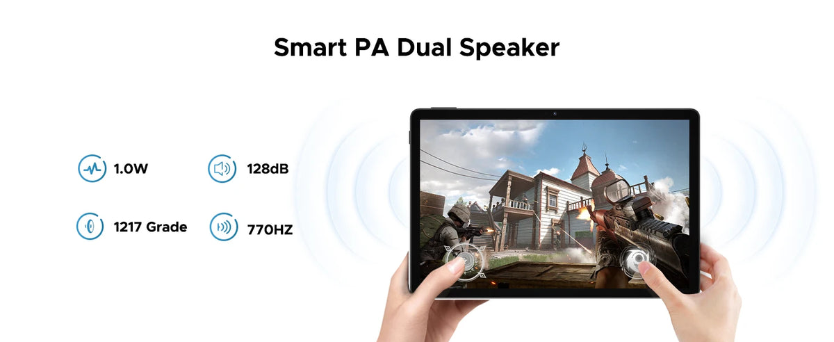 DOOGEE U11 Android 15 Tablet 11'' Ultra-clear 90Hz Display 4GB RAM 128GB ROM 8580mAh Battery Dual Speaker Supports Widevine L1