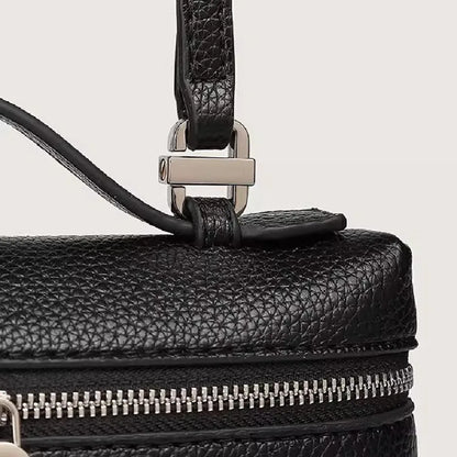 Premium Sense of Niche Lychee Grain Shoulder Bag Simple Fashion Lunch Box Women's Bag Exquisite Mini Handheld Crossbody Bags