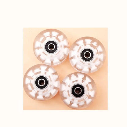 8 Pack 58 x 32mm Light up Roller Skate Wheels with Bearings for Quad Skates or Outdoor Double Row Skating or Skateboard Accessor