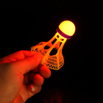 Luminous Windproof Luminous Badminton Ball, Super Durable And Unbreakable, Outdoor Fluorescent Bright Nylon Ball With Light
