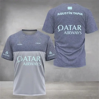 Summer Men's and Kids' Badminton and Tennis Sports Training Short Sleeve T-Shirt Casual Streetwear Top for Men