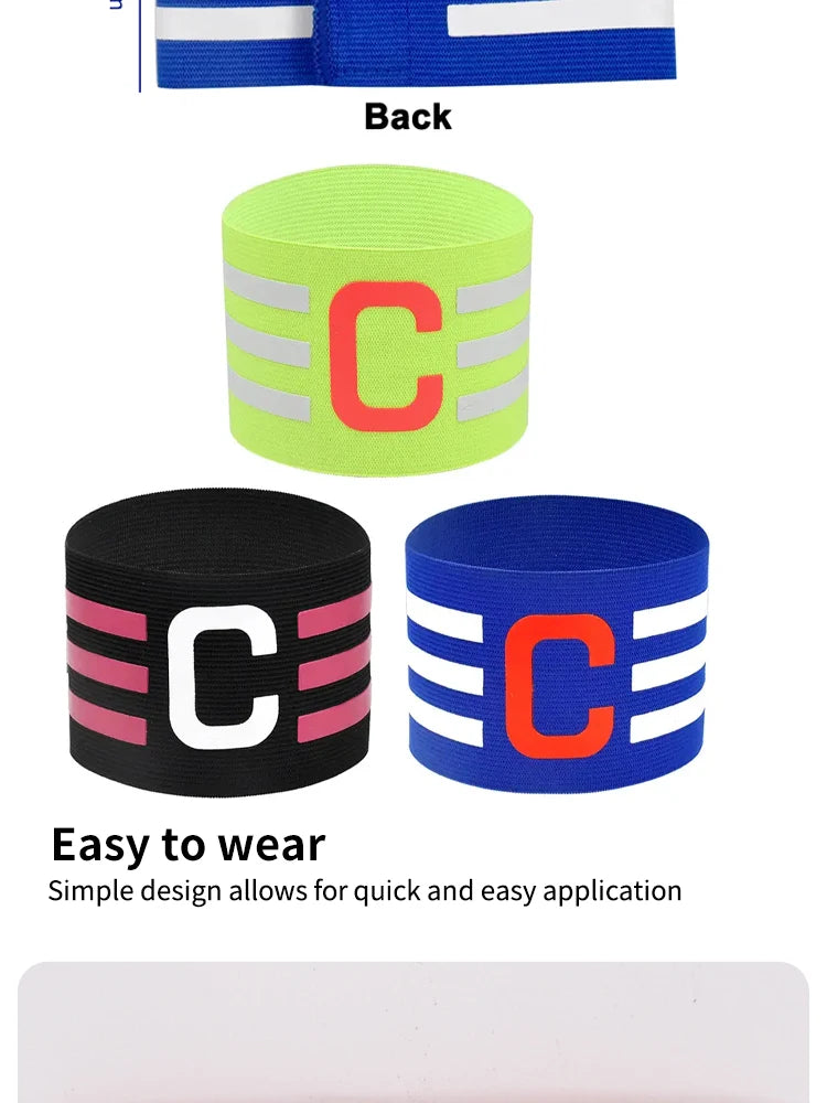 Adjustable Football Captain's Armband for Adults and Youth - Comfortable and Durable Soccer Band for Team Captains