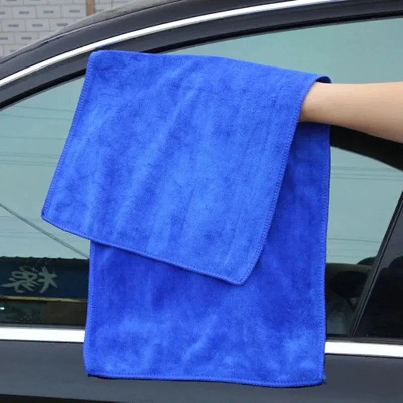 30x30cm Multi-Use Microfiber Cloth - Blue Super Absorbent Towel For Car Care Kitchen Home & Office Cleaning