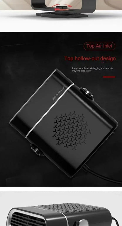 200W Electric Heater Fan 12V/24V Car Heater Cooling Heating Fan Windshield Demister Defroster Car Supplies Car Anti-Fog Heater