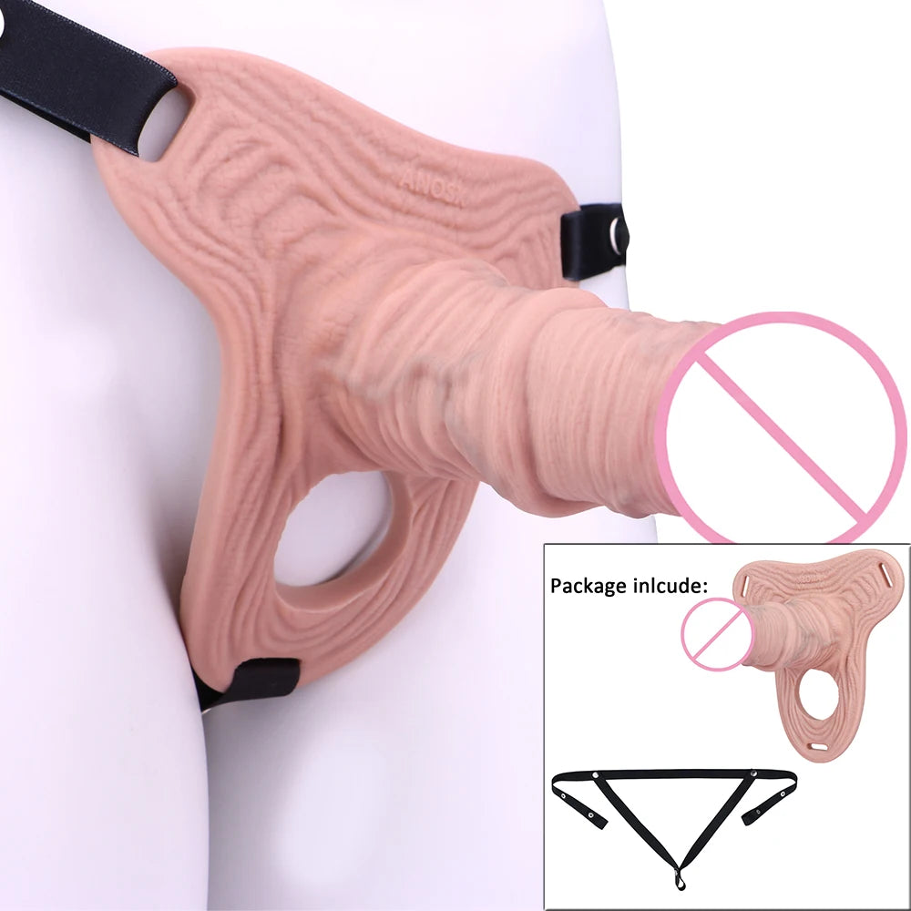 ANOSX Multi-styles Penis Sleeve Realistic Dildo Sheath Silicone Male Chastity Cage With Lockable Secure Chastity Belt BDSM Toy