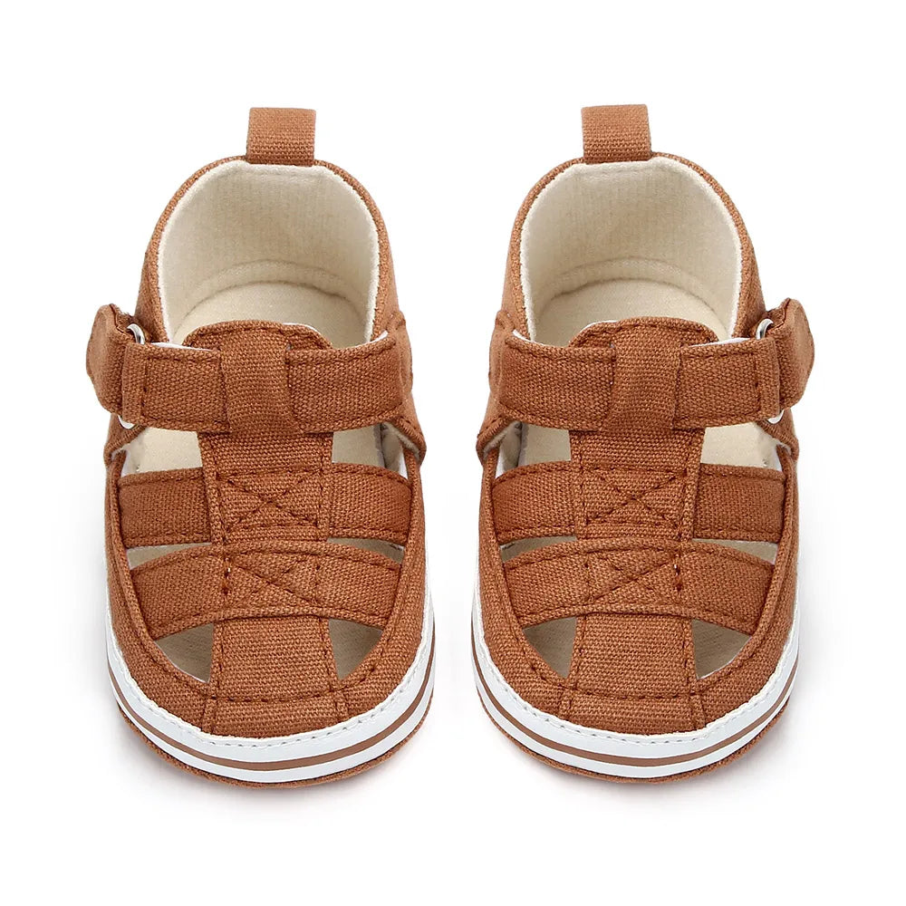 Baby breathable toe-covered shoes summer and spring baby walking shoes