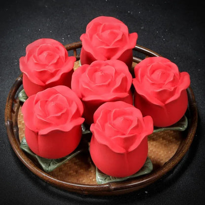 Ceramic Ash Urn Mini Funeral Box Small Pet Cremation Ashes Urns Animal Rose Flower Container Puppy Deceased Pet Cats Memorial