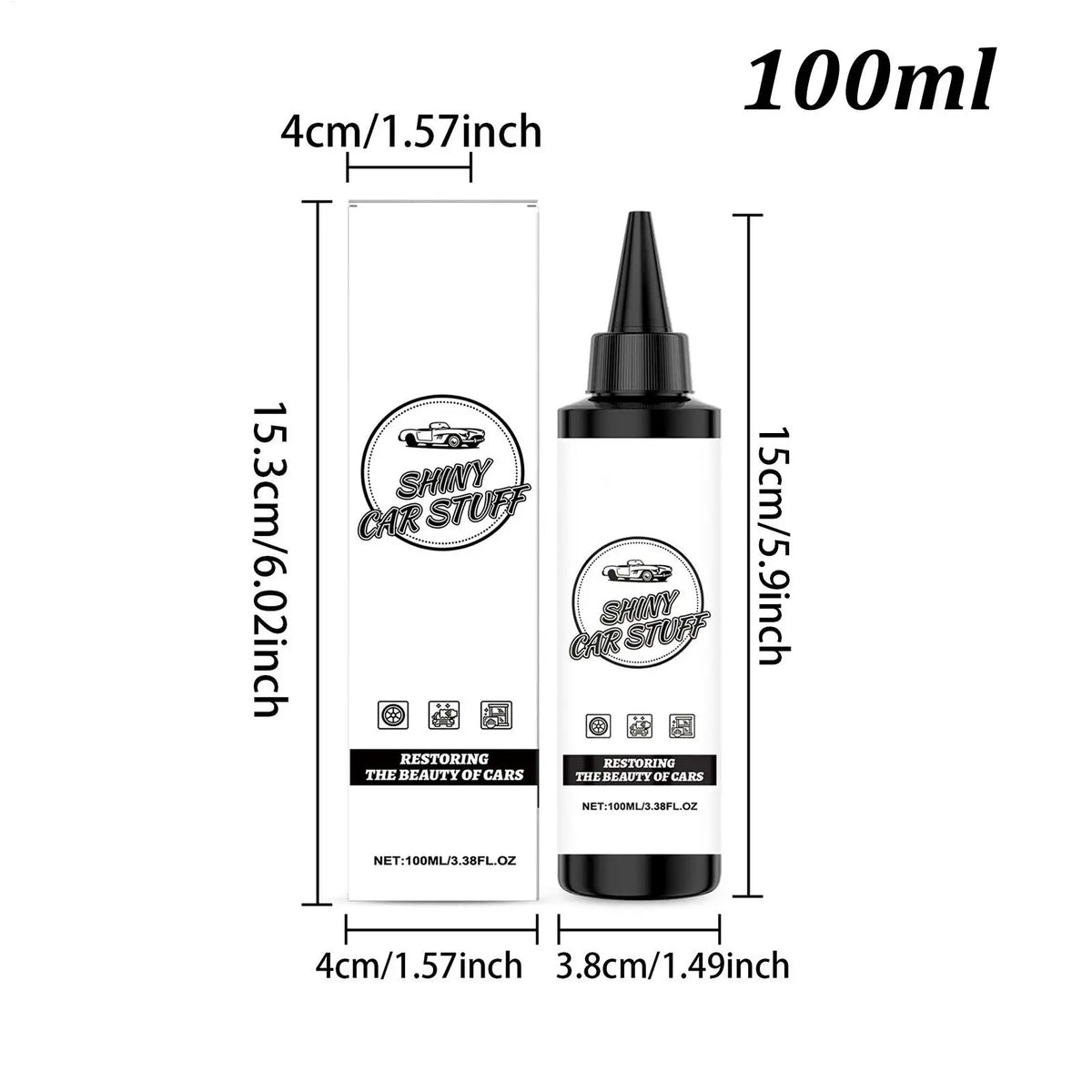 Coating Agent for Automotive UV Resistant Long Lasting Dustproof Portable Automobile Cleaner Solution Shine Restorer Auto
