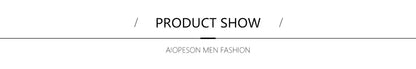 AIOPESON Men's Cotton O-Neck T-Shirt Soft Touch Comfortable Solid Color 8 Options Breathable Lightweight Casual Daily Tee