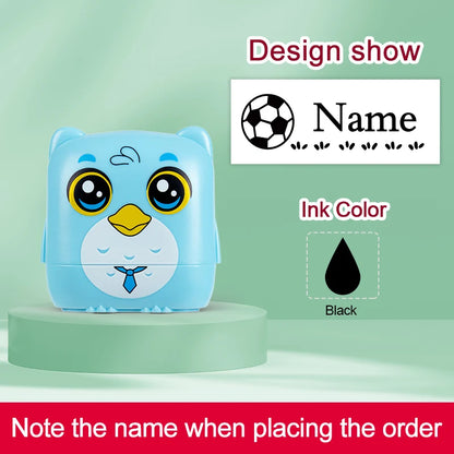 Kids Personalized Stamp - Custom Embossed Seal for School Projects, Travel-Friendly Gift Set with Storage Case & Unique Designs