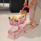 Foldable Portable Pet Stroller Sunshade Lightweight Travel Trolley for Dog Cat Outdoor Walking