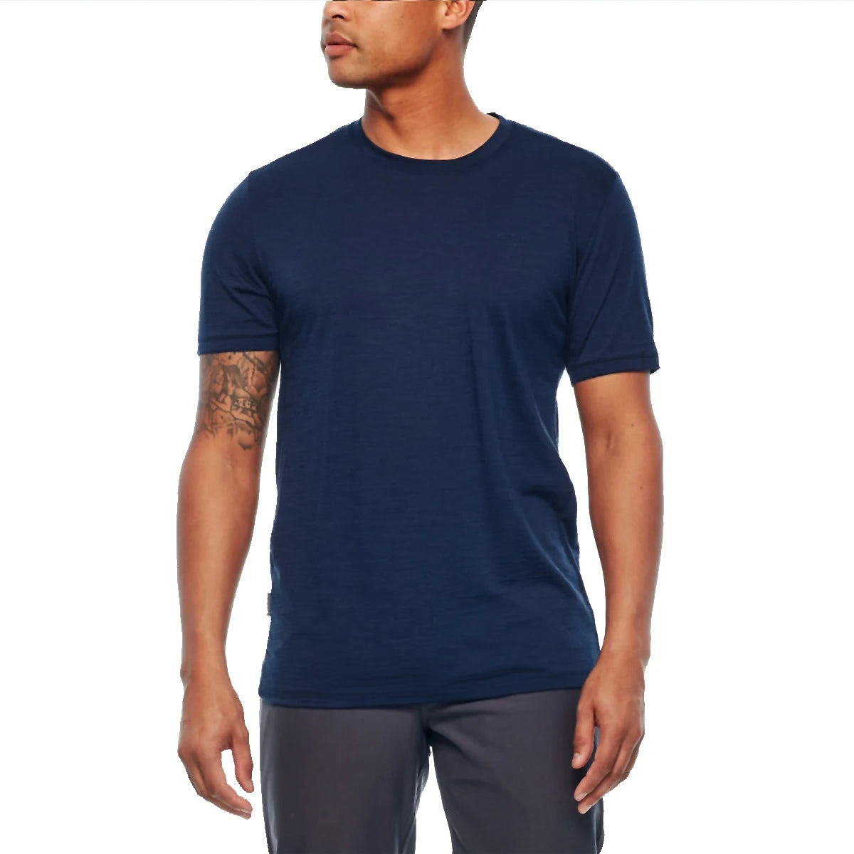 100% Merino Wool T Shirt Men Base Layer Merino Shirt Wicking Breathable Quick Dry Anti-Odor No-itch Big USA Size