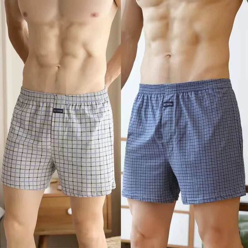 1/2/3/4PCS Plus Size M-XXXL Cotton Aro Pants Men's Underwear Flat Pants Skin Friendly Comfortable Loose Home Large Waistband