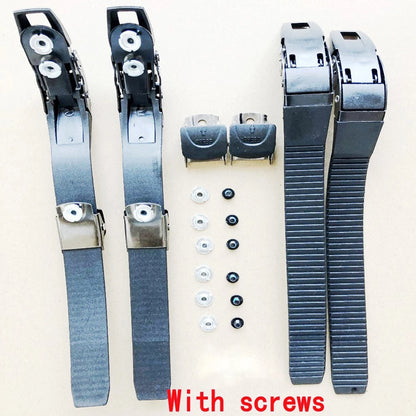 2 Sets Roller Skates Strap Fastening Straps Inline Skate Strap Buckle With Clamp Screws Nut Replacement