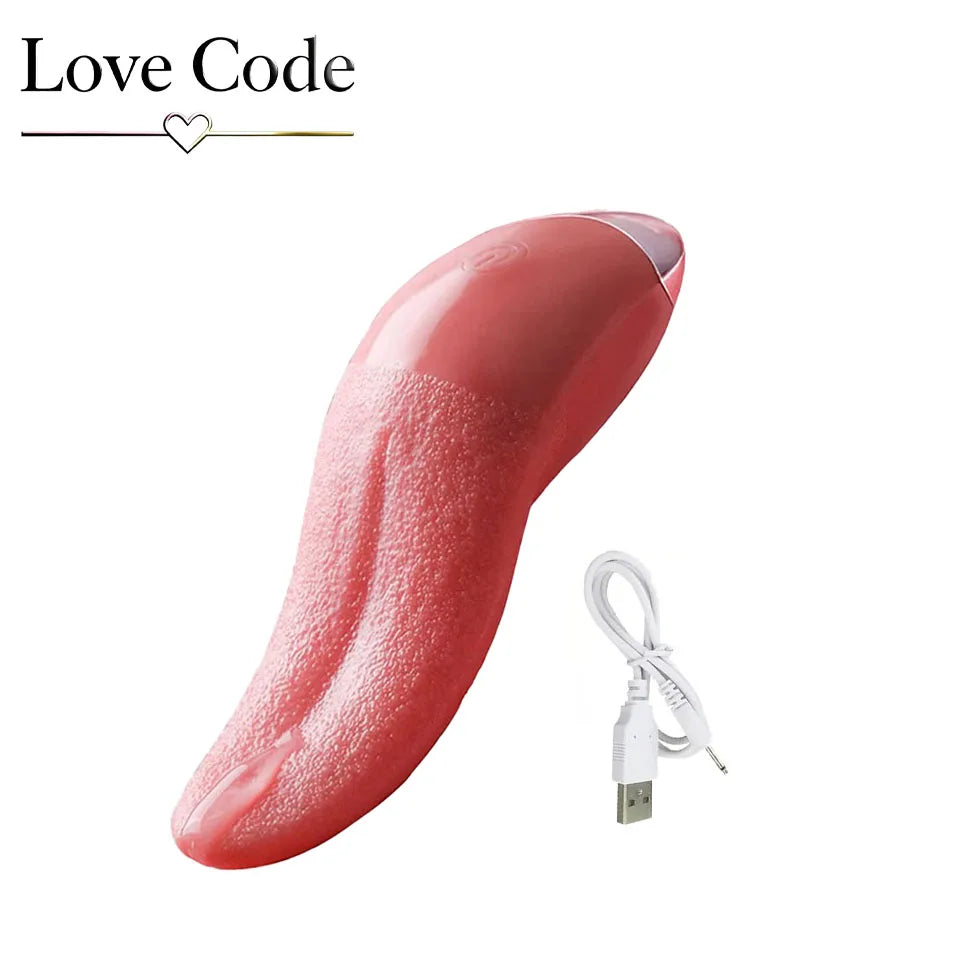 Heating Tongue Licking Vibrator G Spot Clitoral Stimulator Mini Clit Sex Toys for Women Rechargeable Nipple Female Masturbator