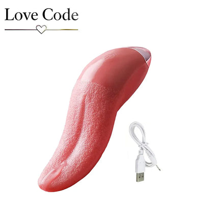 Heating Tongue Licking Vibrator G Spot Clitoral Stimulator Mini Clit Sex Toys for Women Rechargeable Nipple Female Masturbator