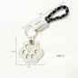 S9 Dual Pack Pet Hair Storage Keychains, Cute Paw Shape Leather Keyring, Furry Friend Memory Fur Keepsake for Pet Owners