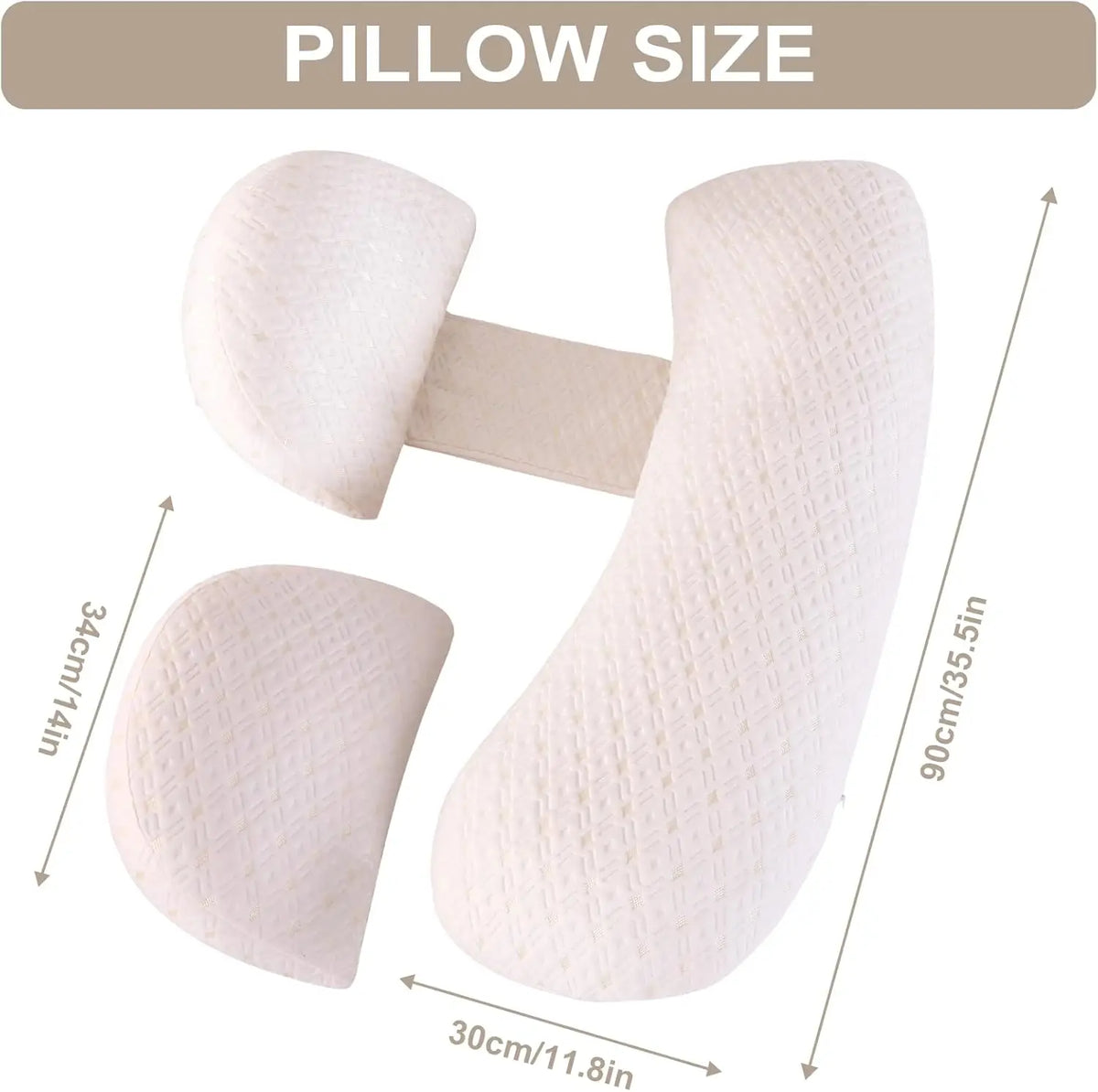 Pregnancy Pillows for Pregnant Women Pregnant Comfort Waist Protection Pillow Maternity Pillow with Detachable Adjustable Pillow