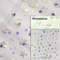 1PC 5D Korean Bronzing Nail Stickers Japanese Gold Silver Star Moon Luxury DIY Nail Art Decoration Decals Manicure Accessories