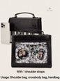 New Vintage Piano Shoulder Bag Womens Brown Crossbody Bag Y2k Girls Transparent Ita Bag Personalized Backpack Aesthetic Handbags
