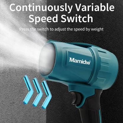 Mamidw 30000RPM Cordless Blower Electric Turbine Household Dust Collector Portable Rechargeable Dust Removal For Makita 18v Battery
