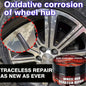 Car Wheel Rim Scratch Refurbishment Paste, Tire Rim Scratch Paint Repair Paste - Black And White Silver Aluminum Alloy Rim Profe